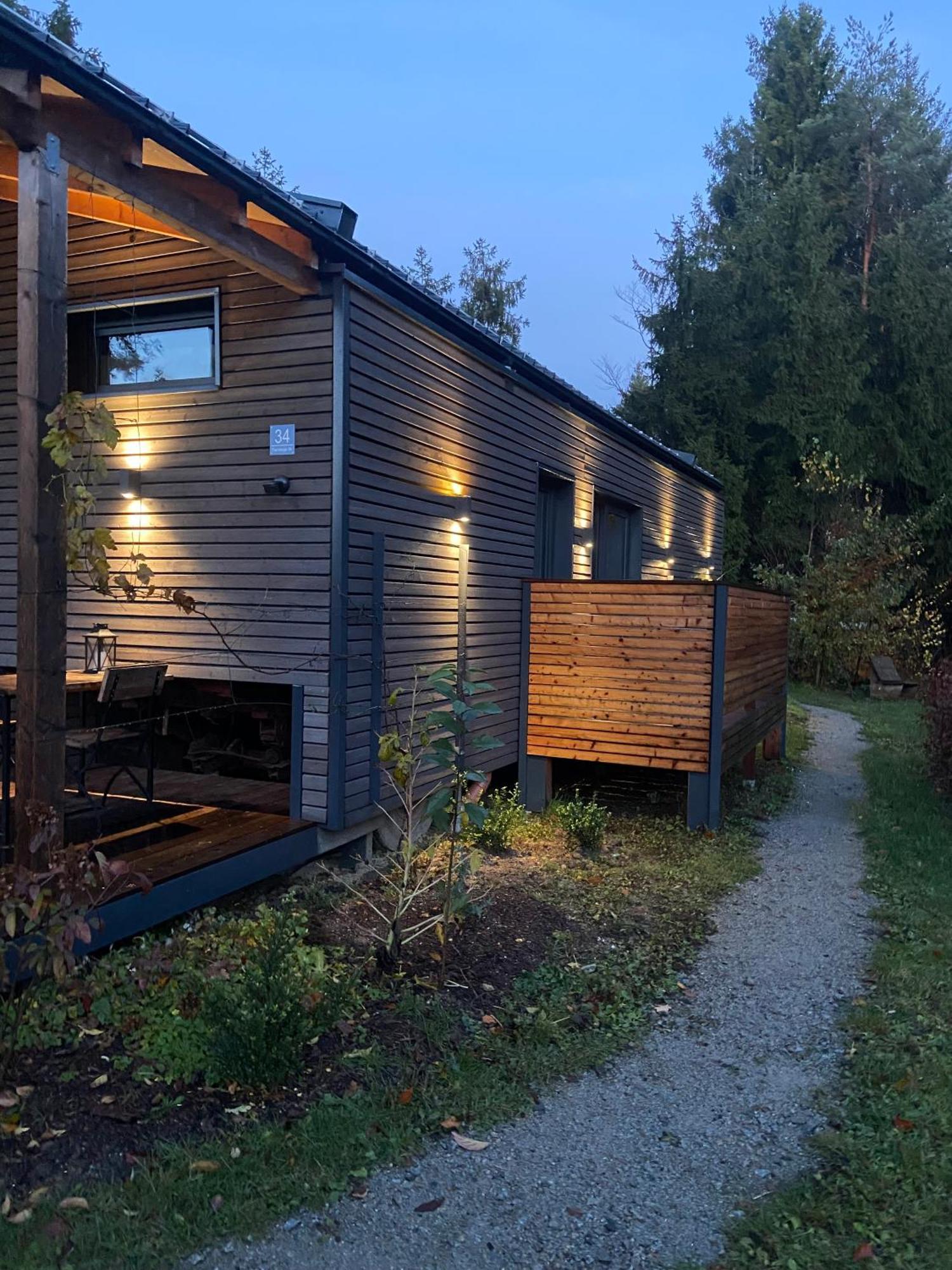 Modernes Tinyhouse Trailer Cabins Am Waldrand - Mit Seezugang Eging Exterior foto